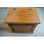 A new small pine storage box - Height 44cm x 52cm x 39cm