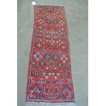 A hand knotted Persian Meimeh rug - 1.52m x 0.