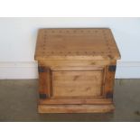 A small pine storage trunk - Width 52cm x Height 44cm - in good condition