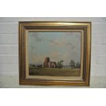An Oil on Canvas Landscape by Lincolnshire Artist, James Wright,