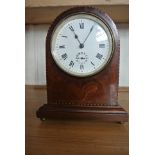 Inlaid 8 Day French Mantle Clock with Alarm