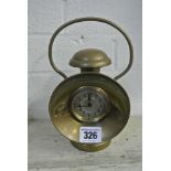 Brass Novelty Clock in the form of a lantern - 2" movement