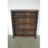 Victorian Mahogany Bookcase with Adjustable Shelves - Height 122 cm and Width 102 cm