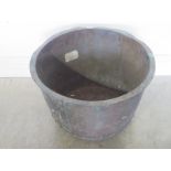 A 19th Century Copper Wash Bowl - ideal for logs - 38 cm tall x 54 cm