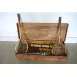 A Vintage Slazenger of London Badminton Game with original carry box,