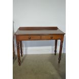 Victorian Mahogany Two Drawer Writing Table - Height 80 cm and Width 103 cm