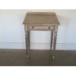 A modern grey side table - Height 73cm x Width 53cm - in good condition