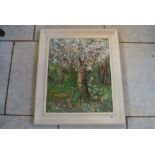 An oil on canvas entitled The Orchard Granchester,