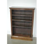 Victorian Walnut Bookcase with Adjustable Shelves - height - 114 cm,