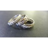 Three 9ct Gold Eternity Rings - sizes J, L, N - total weight approximately 8.