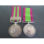 A Victorian Afghanistan Medal 1878/79/80 and a Victorian India Medal with Punjab Frontier 1897/98