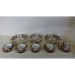 A part crown Staffordshire tea service - 18 pieces - all generally good
