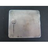 A silver cigarette case - weight approx 3.