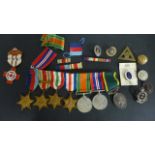 A World War II Group of Medals consisting 1939-45 Star, Africa Star with 8th Army Bar, Italy Star,