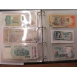 A collection of World bank notes