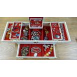 A Selection of Costume and Silver Jewellery in a Jewellery box