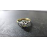 A Solitaire Diamond Ring - approximately .
