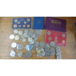 A Collection of Coins to include Packs and Commemorative Crowns
