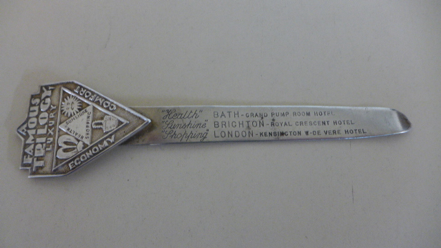 A silver nurses buckle, a silver back brush, - Image 3 of 5