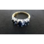 An unmarked, presumed 18ct Yellow Gold Ring,