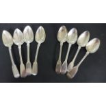 Four Silver Tablespoons - London 1823/24 - maker W. J.