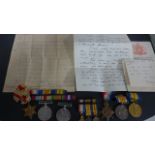 A World War I Trio consisting 1914-15 Star, 1914-18 Medal and WWI Victory Medal,