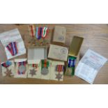 A group of three WW11 medals,