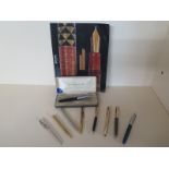 A Collection of Fountain Pens - Parker,