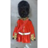 Scots Guards jacket, sash, belt and Bearskin, size 7 1/4, jacket chest 40 1/2,