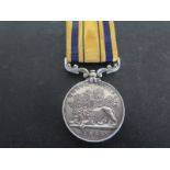 A South Africa Service Medal dated 1853 awarded to 1332 Pte John Bull 2nd Btn 60th Foot with
