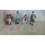 Royal Doulton Evacuee Group - Girl and Boy Evacuee 6151 and 4651 and The Home Coming and Welcome