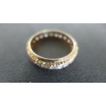 A 9ct Yellow Gold Eternity Ring - approx 2.