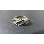 A 9ct gold dress ring size L - approx weight 2.
