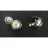 Two pairs of 9ct Gold Earrings - total weight approximately 15 grams