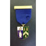 A 9ct Yellow Gold Burnside Lodge Medal, No 1361 - 3 cm x 2.