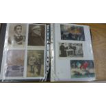 An album containing approximately 200 postcards relating to World War One and a number of News