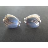 A pair of Georg Jensen 925 earrings in the form of bugs - in good order with light usage wear