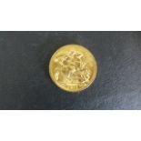 George V Gold Sovereign - dated 1915