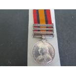 A South Africa Medal with three clasps Transvaal, Orange Free State,