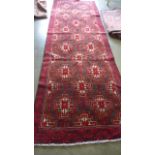 A Hand Knotted Baluchi Rug, 2.95m x 1.00m
