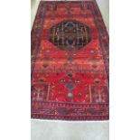 A Hand Knotted Baluchi Rug, 2.96m x 1.60m