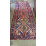 A Hand Knotted Hamadan Rug, 3.22m x 1.12