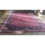 A Hand Knotted Meshed Rug, 3.80m x 3.05m
