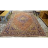 A Hand Knotted Tabriz Rug, 3.18m x 1.15m