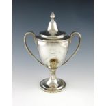λ A George III Scottish silver small urn, by John McDonald, Edinburgh circa 1800, urn form, loop