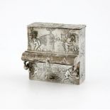 A novelty silver box, with import marks for London 1901, importer's mark of George Piddington,