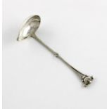 By Georg Jensen, a Danish silver cream ladle, design no. 129, assay date 1926, assay master C. F.