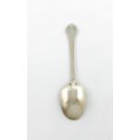 A late 17th century silver Lace-back Trefid spoon, unmarked, circa 1680, the reverse of the terminal