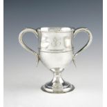 A George III silver two-handled cup, by Peter and William Bateman, London 1812, circular form,