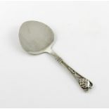 By Georg Jensen, a Danish silver pastry serving slice, design no. 72, circa 1915-27, tapering blade,